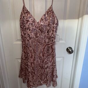 Sparkling Pink Dress Size Large